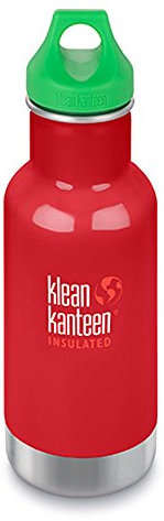 Klean Kanteen Erwachsene Vakuumisoliert mit Loop Cap Trinkflasche, Mineral Red, S