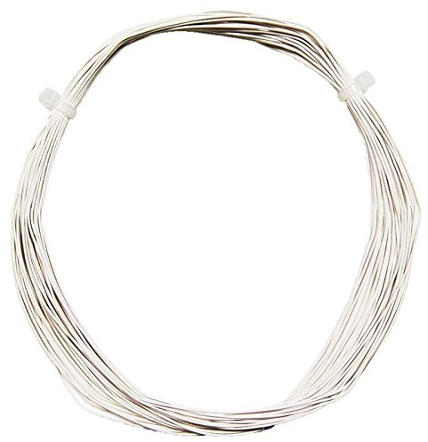 world-trading-net - 10m einadrige hochflexlible Kupferlitze, weiß, 0,5mm / 0,04mm²