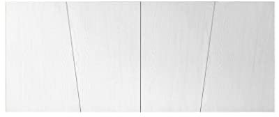 Milani Home s.r.l.s. Mobile TV Porta TV Cm 180x50x75 H Abete Spazzolato Bianco per Interno Soggiorno Salotto Cucina Ufficio Camera da Letto