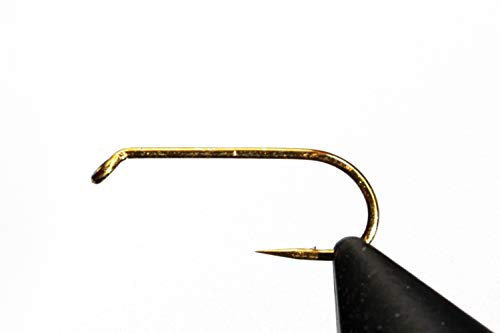 50 pcs/lot Bronze Color Fly Tying Hook Standard Dry Flies Fly Fishing Barbed Hooks Size 6# 8# 10# 12# 14# 16# 18# (14)