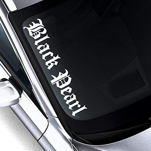 HR-WERBEDESIGN 1x Black Pearl 60cm L Frontscheibenaufkleber Black Pearl Auto Motorrad Aufkleber