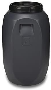 HELGUEFER - Cisterne à eau 60 litres Noir - Polyester, Polypropylène - Cylindrique - Homologation ADR et alimentaire