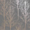 Dark Grey Rose Gold Trees Wallpaper Metallic Shine Rhea Zandra Y�L