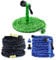 Expandable Garden Hose 100FT,No-Kink Retractable Water Hosepipe,Expanding Water Hose for Garden-3/4 Solid Brass Fittings - No-Kink Flexible Hosepipe,7 Function Spray Gun Included (Black)