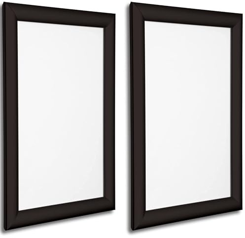 Klapprahmen aus Aluminium, A4, Schwarz, 2 Stück