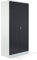 Schrank & Stuhl XL Werkzeugschrank – Werkstattschrank mit 4 höhenverstellbaren Fachböden, Stahlschrank für Werkzeuge, 195 x 92 x 50 cm (H x B x T), Grau/Schwarz