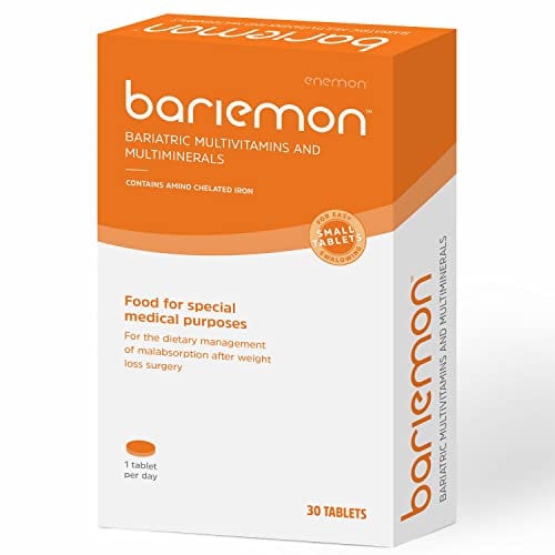 BARIEMON compresse multivitaminiche e multiminerali * Gestione nutrizionale di malassorbimento post-chirurgia bariatrica * 30 compresse * 1 compressa al giorno * Formula completa e equilibrata