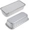 STACKABLES ~ Pack of 15 Large Rectangular Foil Trays 27 x 11.5 x 4.5cm ~ Large 1.5 Litre Loaf Aluminium Foil Pans with Lids for Baking Cooking Storing & Freezing