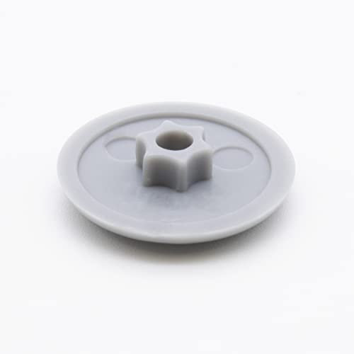 Enkotrade 21 Stück Abdeckkappen für Schrauben Grau, Torx T15, 6-Lobe, Zierkappen zum Abdecken mit Kopflochbohrung, einstecken in Kopf Loch, Schraubenkappen