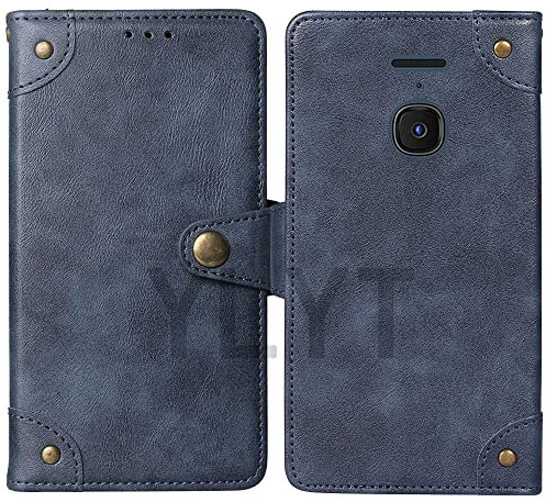 AODATU Flip TPU Silikon Blue Schutz Hülle Case Für Nokia 8210 2.8 inch Etui Leder Tasche Handyhülle Klassisch Kartenfach Cover