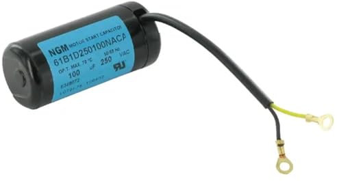 cyclingcolors AnlaufKondensator MotorKondensator 100µF 250V Ø37mm 82mm Kondensator Elektromotor Kompressor Rasenmäher
