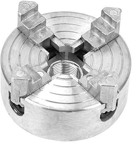 Jeffergarden Metallsvarvchuck, 4-käkar svarvchuck, metallsvarvchuck, svarvchuck, robust och hållbar, Z011A svarvchuck för minimetallsvarv, hemmalaboratorium, forskarskola