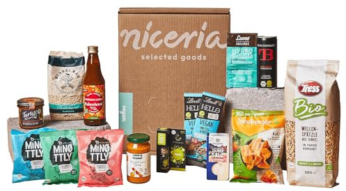 niceria Vegane Box: 100% pflanzliche Leckereien, Snacks & Süßigkeiten! Vegane Brunchbox mit Food-Highlights. Entdecke köstliche pflanzliche Alternativen. Geschenkidee mit Warenwert über 35€!