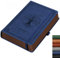 RETTACY A5 Notizbuch Dotted, Leder-Hardcover - 320 Seiten Bullet Dot Grid Journal, 100gsm Papier kein Durchdrücken, Innentasche für Bullet Journaling/Skizzen, 14.5x21cm, Blau