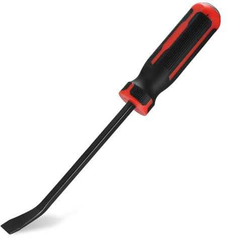 Piede di Porco, Leverino da Carpentiere, Levachiodi Professionale, Palanchino, Barra di Porco per Garage Officina Strumento di Meccanica, Lunghezza 12 Pollici/300 mm