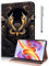 TUOLISG Hülle für Samsaung Galaxy Tab A6 10.1 2016, Slim PU Leder Case Etui kompatibel für Galaxy Tab A6 10.1 Zoll T580/ T585 Schutzhülle mit Holder Stand -Eule