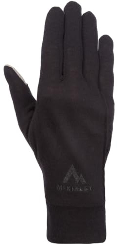 Mckinley Varun II GLV U Outdoor-Handschuhe, leitende Spitzen, feine Merinowolle, Herren, Schwarz MC428606_058