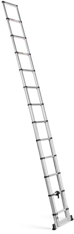 MSW MSW TLADDER S380 Scala telescopica 12 gradini Alluminio Altezza: 0,87-3,80 m Scala telescopica alluminio Scala telescopica allungabile Scala in alluminio