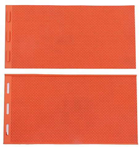 2 stampi in cera d'api da 5,4 mm, pieghevoli in silicone per apicoltura