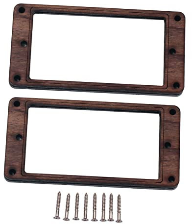 ifundom 2stücke Pickup Rahmen Für Humbucker-elektrogitarre Mit Schrauben Langlebige Montagehalterung Elegantes Zubehör Für Gitarristen Und Luthiers Passend Für Doppelte