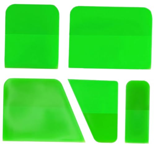 Ronyme Raclettes génériques PPF en TPU pour Le Nettoyage ménager, Film de Protection de Peinture pour Voitures, 5 pièces, Vert