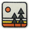 Finally Home Klett Patch - Retro Natur | Outdoor Klett Patches, Wandern Aufnäher, Rucksack Berg Klettpatches, Wanderer Badge, Berge Klettpatch