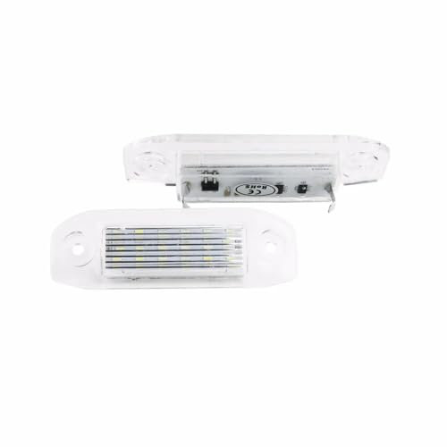 für Volvo C70 S40 S60 S80 XC70 MK II MK III V50 V60 XC60 XC90 (CA237),2x Kennzeichenbeleuchtung weiß