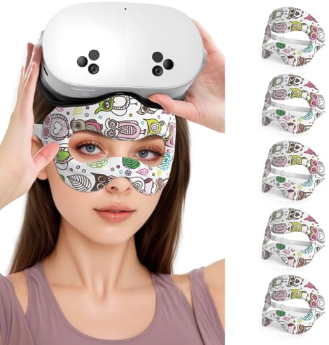 X-super Home VR Eye Mask Cover Breathable Sweat Band Designed Adjustable Sizes HMD Padding for Use VR Workouts with Virtual Reality Headsets Oculus Quest 2 Go HTC Vive PS VR Gear VR (3pcs)