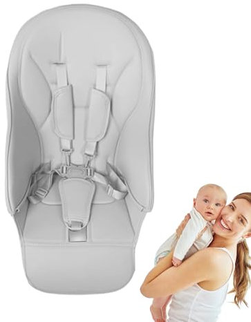 jopiuieo Baby Hochstuhlbezug, PU-Leder Polsterkissen, wasserdichte Esszimmerstuhl-Befestigung, Weiche Sicherheitspolster, Leicht Zu Reinigen, Bequeme Unterstützung, Fütterungssitzschutz, 80x40x2cm