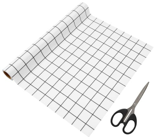 Schubladenmatte 45x200 cm,Wasserfest & Nicht Klebende Schubladeneinlage,Zuschneidbar Schrankpapier,Oxford-Stoff Küche Schrankpapier,Für Küchenschränke,Regalschrank,Schubladenauskleidung