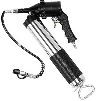 6000 PSI Öl-Fettpistole, Pistolengriff, robust, manuell, starr, 400 cc Fassungsvermögen, mit flexiblem Schlauch for Autos, SUV, LKW, Bagger Elektro-, Garten- und Handwerkzeuge