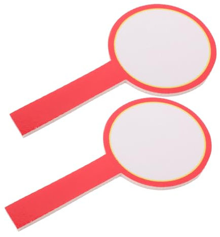 Abaodam 2 Stück Handheld Anzeigetafel Kleiner Trockenlöschtafel Doppelseitige Whiteboards für Sportereignisse Abwischbar Leicht für Abstimmungen und Punktzahlen