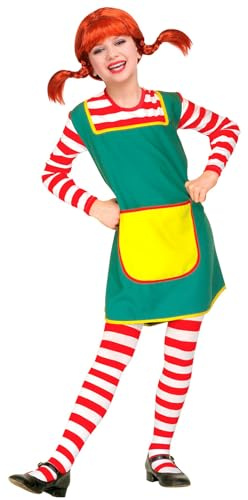 W WIDMANN MILANO Party Fashion - Kinderkostüm Wirbelwind | Mit Kleid, freche Mädchen-Verkleidung für Karneval, Mottopartys
