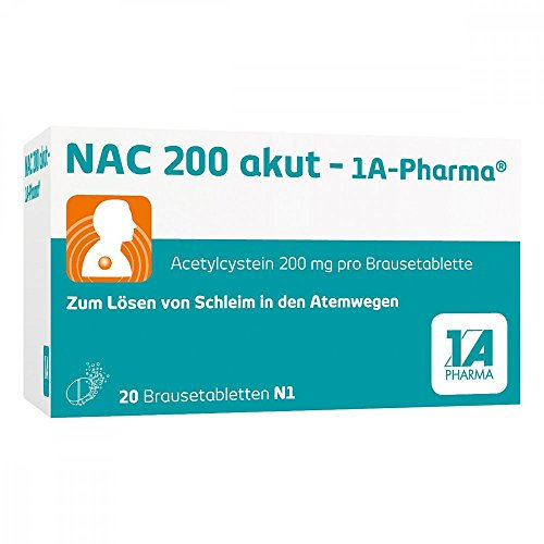 NAC 200 akut 1A Pharma Brausetabletten 20 St