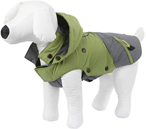 Kerbl Pet 81406 Outdoor Hundemantel Vancouver, 30 cm, grün/grau