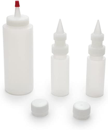 Fox Run Kuchen Zuckerguss sämigen Kunststoff Squeeze kleckereien Flaschen 3er Pack (2er Pack)