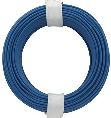 Donau Elektronik 105-2 Vollkerndraht 10 m, blau, Mehrfarbig