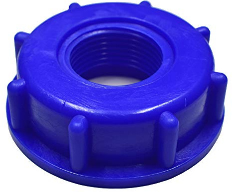 32mm Durchflussöffnung blaue S60 IBC Mutter mit 1 Innengewinde