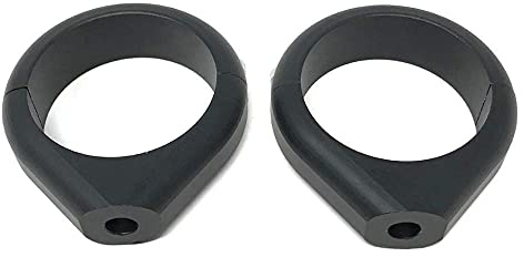 Alchemy Parts Motorrad Blinker Relocator Klammergabel - 42/43mm - Schwarz