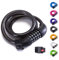 Bike Lock Bicycle Lock Chain ，5-Digit Combination Lock Core Steel Wire Bike Lock Security&Portable Bicycle Locks,1.1m x 1/2 inch (Black)