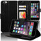 COPHONE Handyhülle Schwarz Kompatibel iPhone 6 Plus / 6s Plus Hülle Leder, iPhone 6s Plus Klapphülle Handytasche Case für iPhone 6 Plus Handy Hüllen