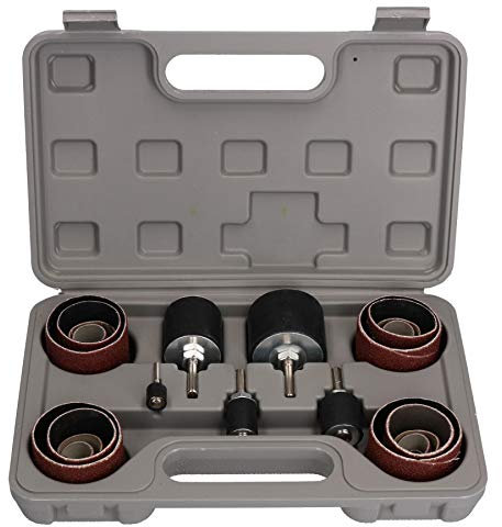 Drum Sanding Kit Sander Sleeves Set with Drums for Power Drills 80 Grit 25pc