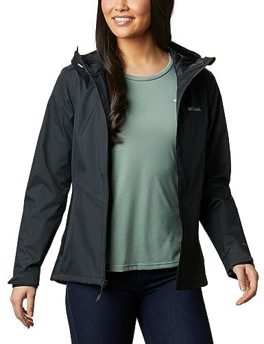 Columbia Inner Limits Jacket, Veste De Pluie Imperméable Femme, Black, Taille XS