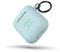 turtleandcase Silikonhülle Kompatibel mit AirPods Hülle | Stoßfeste Schutzhülle | mit Karabiner | Unterstützt kabelloses Laden für AirPods (AirPods 1 & 2, Helles Minzgrün)