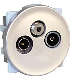 Prise TV+FM+SAT Comète 1 poste - Titane