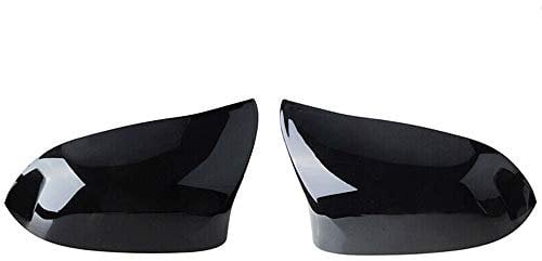 KYYET Compatible with 2014-2018 F15 X5 F16 X6 F25 X3 F26 X4 Seite Rückansicht Spiegel Abdeckung Kappe M-Stil Schwarz glänzend