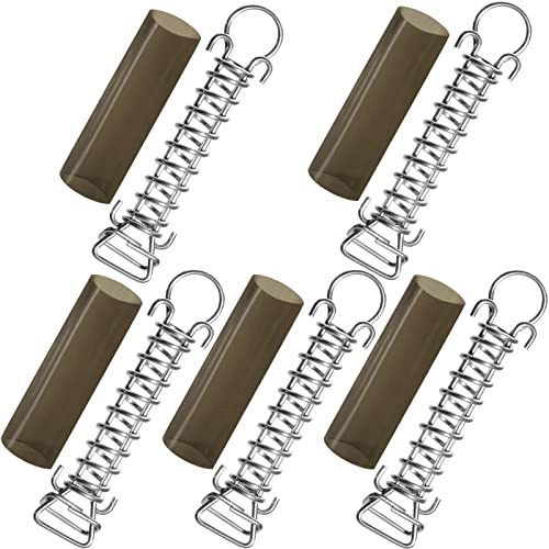 Stainless Steel Springs for Pool Cover, Swimming Pool Cover Stainless Steel Spring with Stopper D Ring and Replacement Spring Sleeves