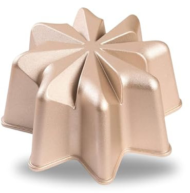 Baker's Secret Antihaftbeschichtung für geriffelte Kuchenformen, robuste Aluminiumdruckguss, geriffelte Kuchenbackformen, 2 Schichten Antihaftbeschichtung für einfaches Herauslösen – The Cast Aluminum