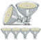 DEIFUA GU10 LED Tageslichtweiß 10W Ersetzt 120W Halogen Leuchtmittel, 4er-Pack, 1385 Lumen 5000K Durchmesser 63 mm Birnen, Flimmerfrei Strahler, Abstrahlwinkel 120° Spot, Nicht Dimmbar Reflektorlampen