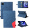 Ysjisy Funda para Xiaomi Pad 6 / Xiaomi Pad 6 Pro, (Azul y Rojo) PU Cuero Billetera Flip Protectora Carcasa con 1 Pieza Cristal Templado Protector de Pantalla para Xiaomi Pad 6 / Xiaomi Pad 6 Pro